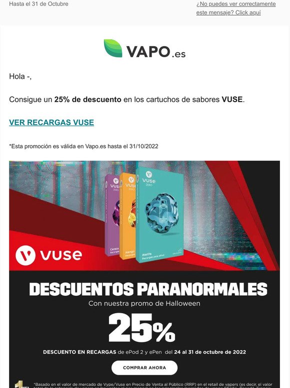 -25% EN RECARGAS VUSE