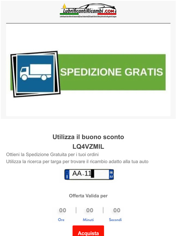 Spedizione 🚚 Gratis fino a martedì ‼