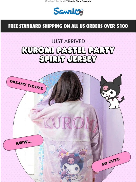 NEW: Kuromi Pastel Spirit Jersey