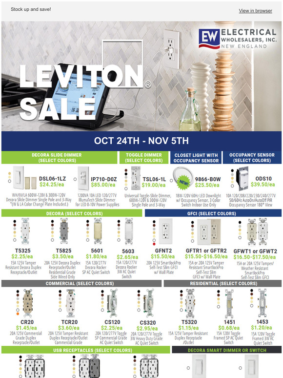Fall for Leviton and win BIG!