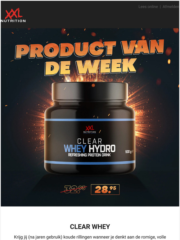 Eiwitshake in een nieuw, blits jasje