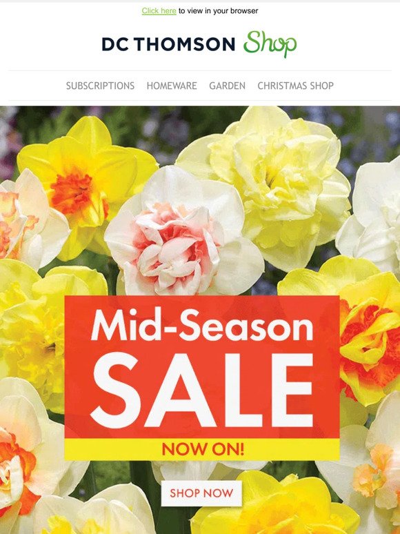 Mid-season plant sale now on 🌼