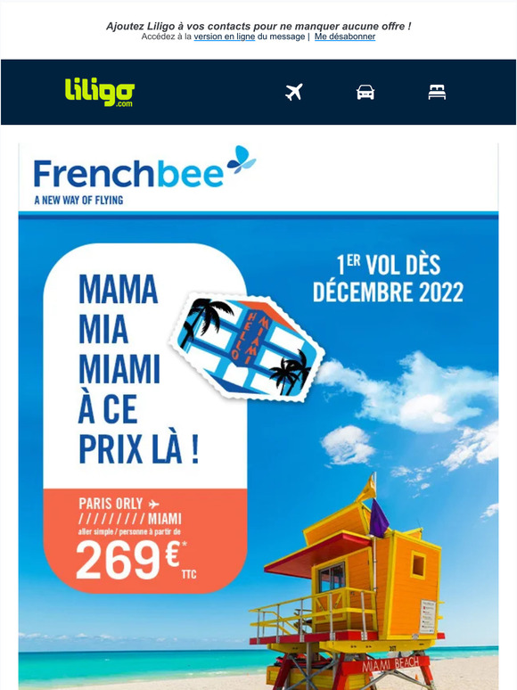 💥 Miami dès 269 € l'A/S !