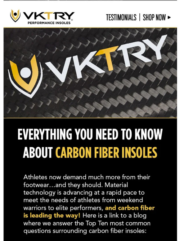 Vktry Gear Everything You Need To Know About Carbon Fiber Insoles Milled