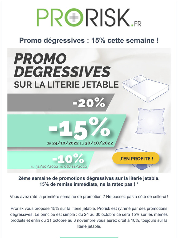 🎁 15% sur la Literie jetable 🎁