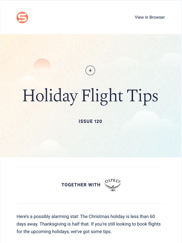 The best time to book your holiday flights 🦃🎁🗓️