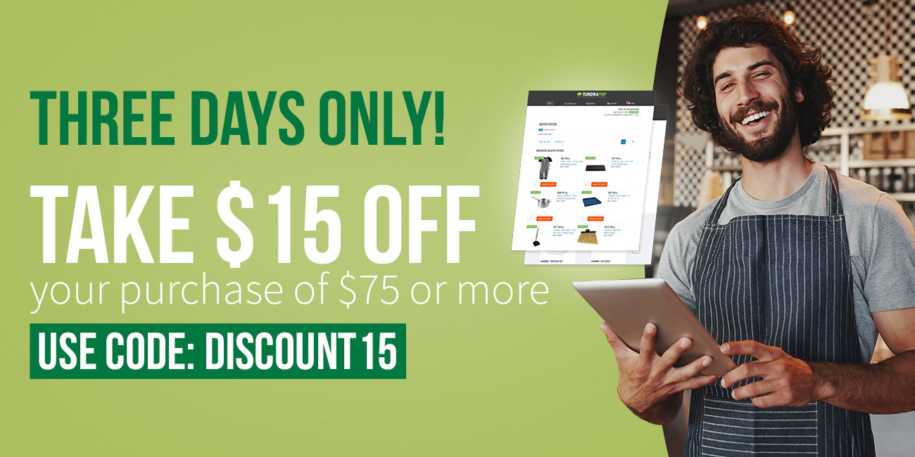 For the next THREE DAYS save $15 use code DISCOUNT15 at checkout on any order of $75 or more.