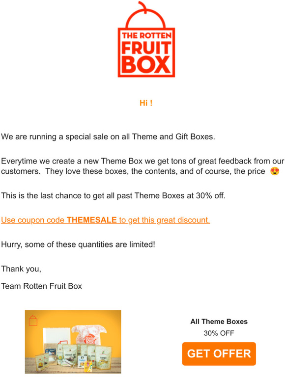 FINAL HOURS ⌛Get 30% OFF all Theme Boxes