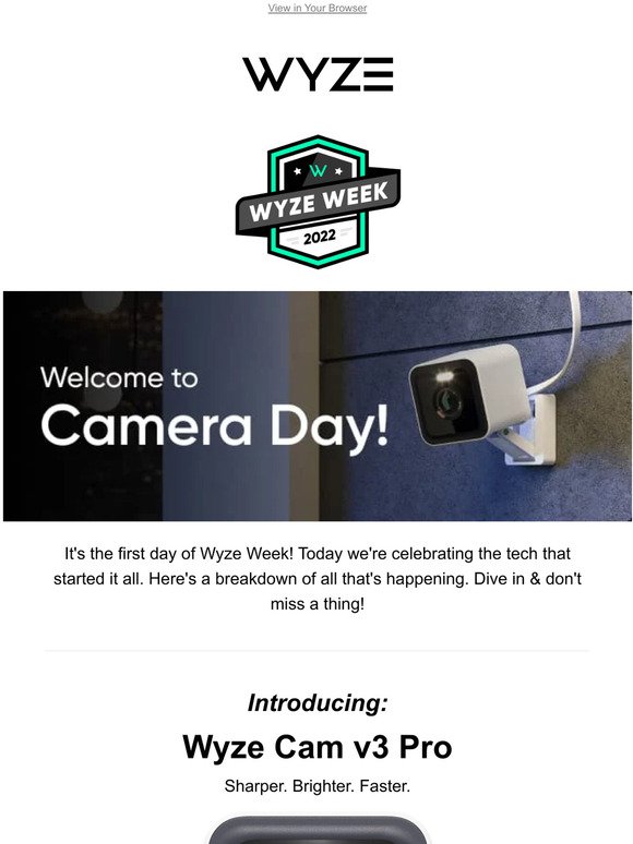 ✨ Wyze Week 2022: Camera Day!