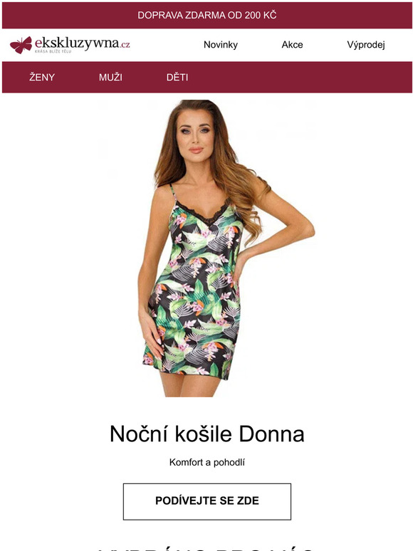 Pohodlné noční prádlo od značky Donna. Podívejte se na bestsellery ❤️