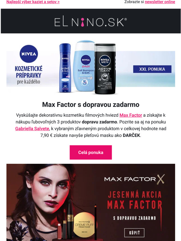 Max Factor 🚚 s dopravou zadarmo • darček od Gabriella Salvete