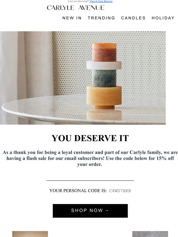 A Flash Sale! Just for you
