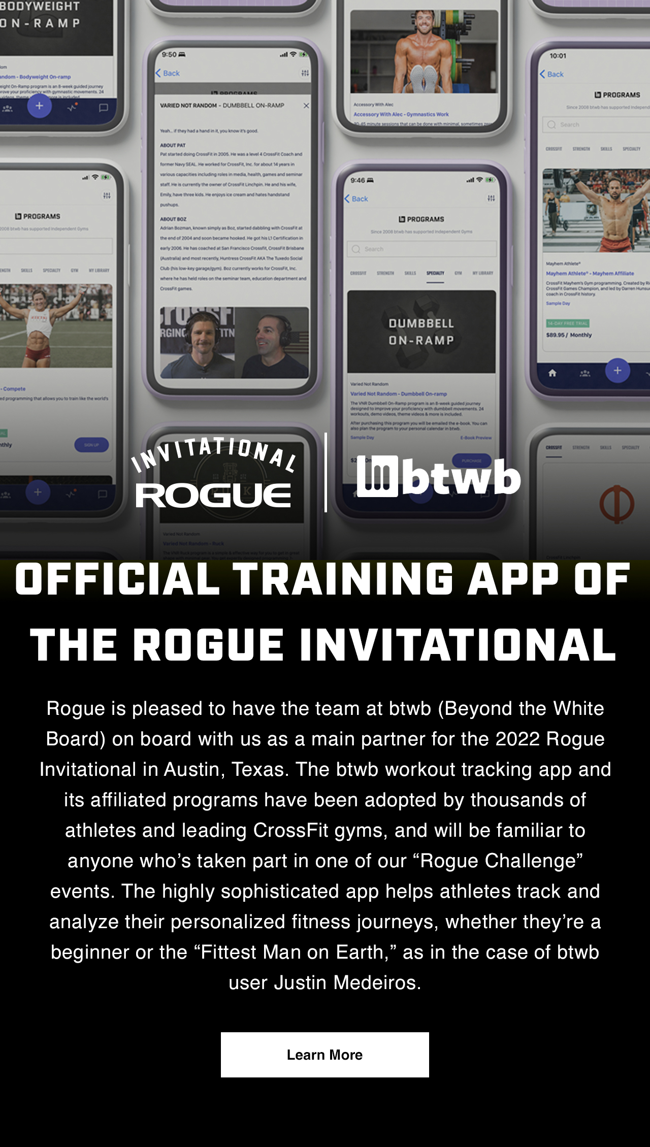 Rogue Fitness btwb Official Training App of the Rogue Invitational