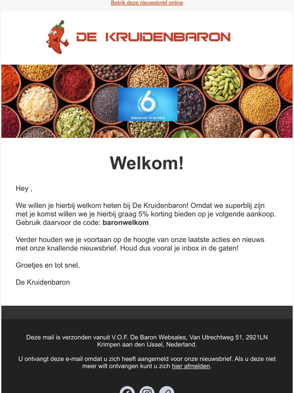 Welkom bij De Kruidenbaron!