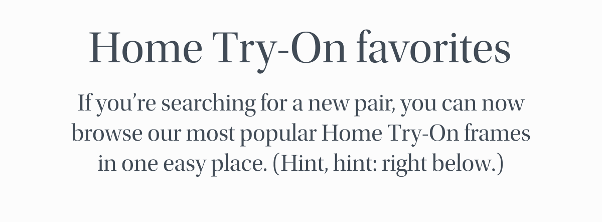 Home Try-On favorites