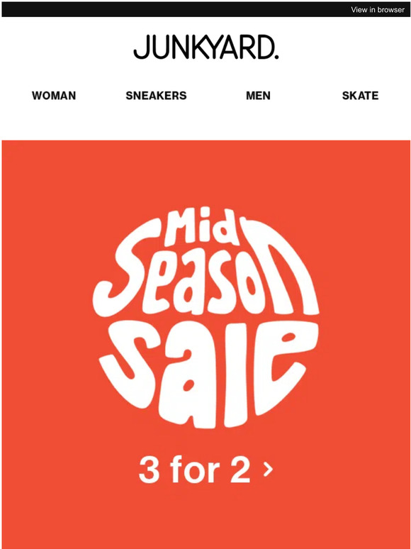 Last chance! 3 for 2 on Mid Season Sale