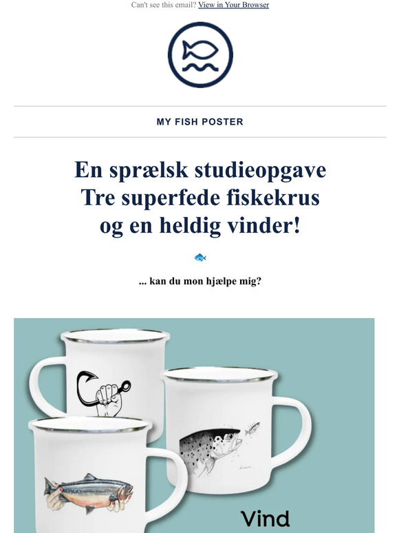 Svar på min survey og VIND 3 fiskekrus! 🐠