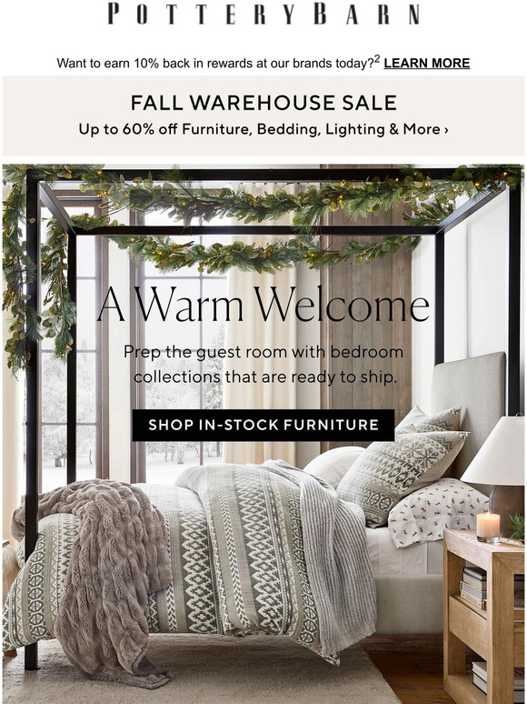 Pottery Barn Instock & guestready. Milled