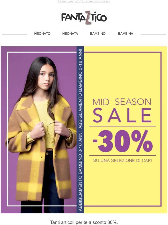 -30% MID SEASON SALE ultimi giorni!
