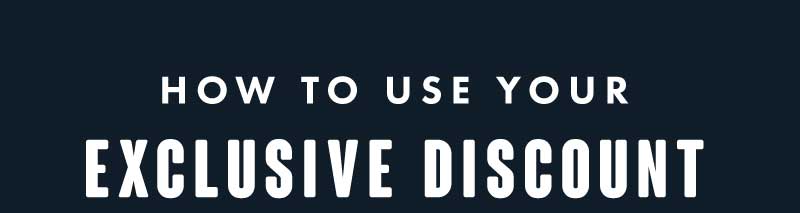 How to use your Discount