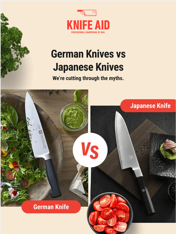 Knife Aid German Knives vs Japanese Knives we cut to the chase Milled