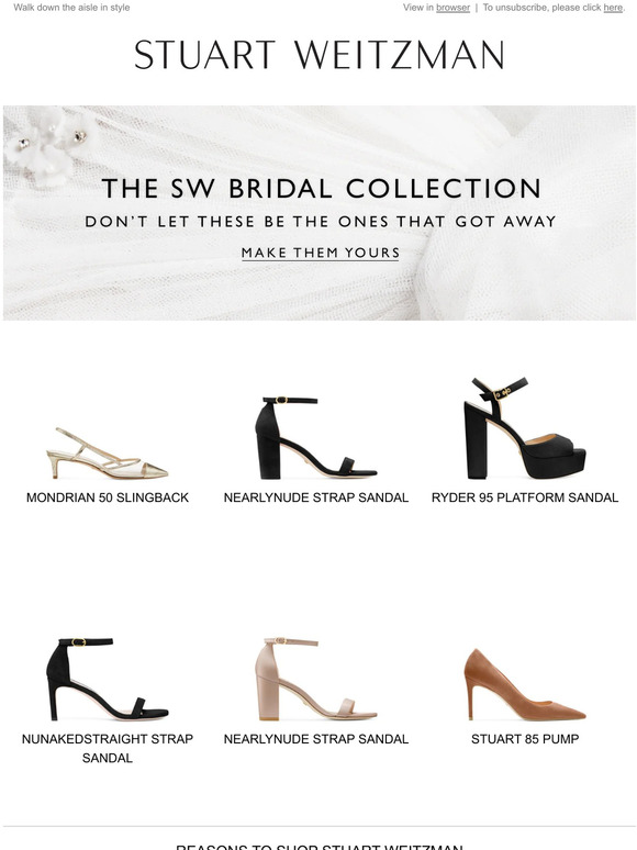 Stuart Weitzman Unveiled You'll Love Our Sophisticated Bridal Shoes