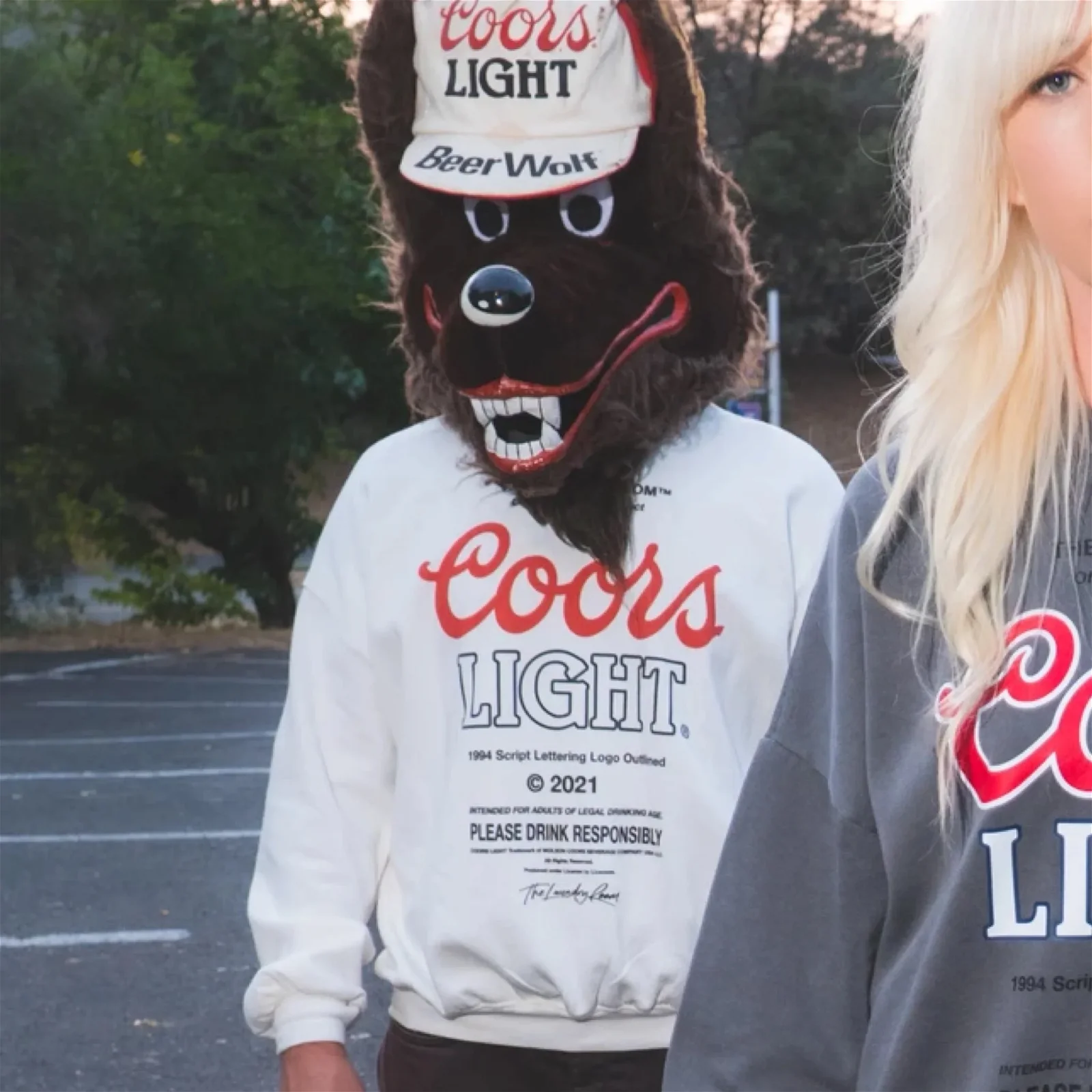Image of Coors Light Official TM Jump Jumper - White