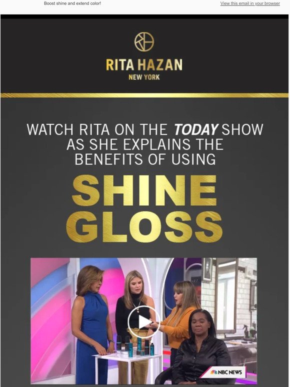 Rita Talks Gloss On The Today Show!