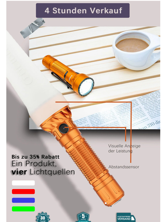 Olight AT Wer zuerst kommt, mahlt zuerst! Milled Olight AT Wer zuerst kommt, mahlt zuerst! Milled