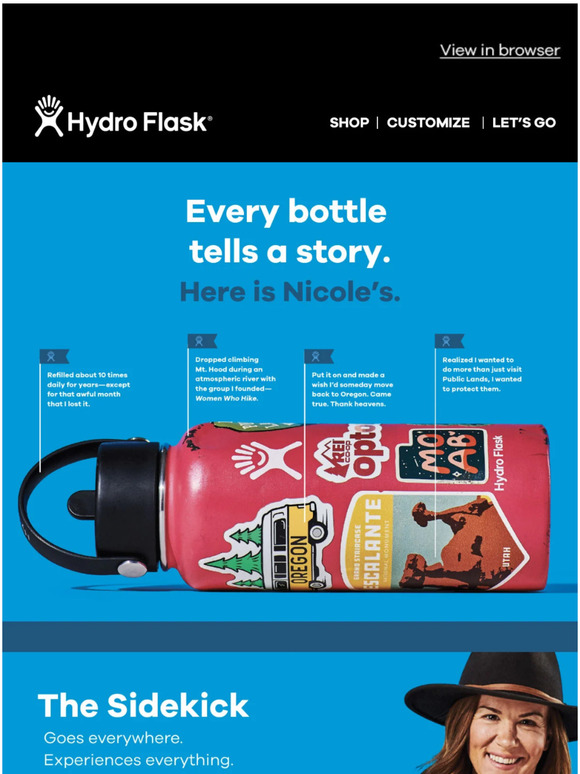 Hydro Flask Every bottle tells a story. Milled