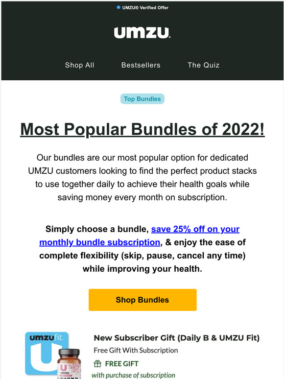 UMZU Most popular bundles of 2022 Milled