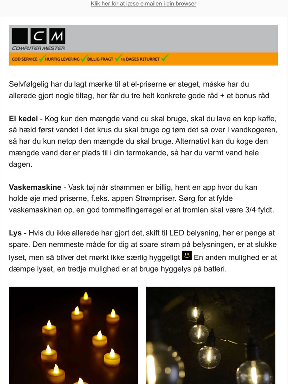 3 (4) gode råd - Sådan får du hyggeligt lys - OG - sparer på strømregningen