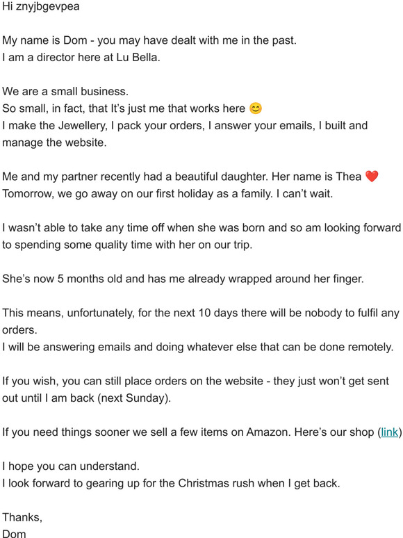 A message from our Director