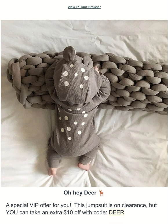 🚨 75% off Our Deer Jumpsuit 🦌