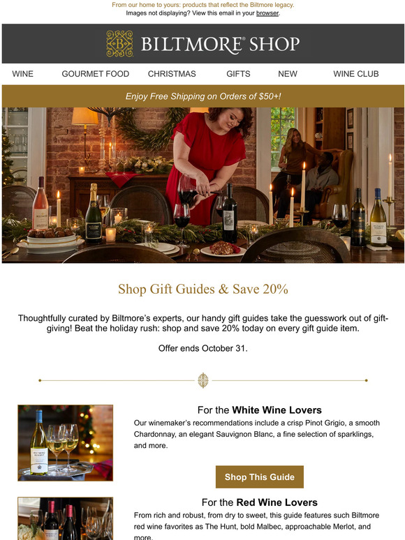 Biltmore Estate Save Time (and 20!) Shop Our Holiday Gift Guides