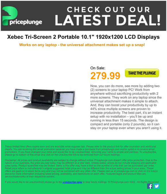 Do more, see more by adding 2 Screens to your Laptop PC