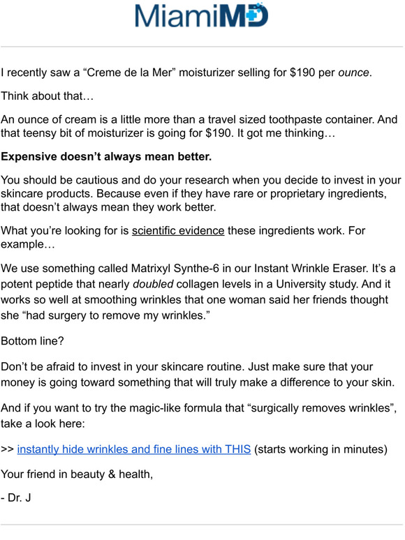 MiamiMD here’s when expensive skincare products are worth it… Milled