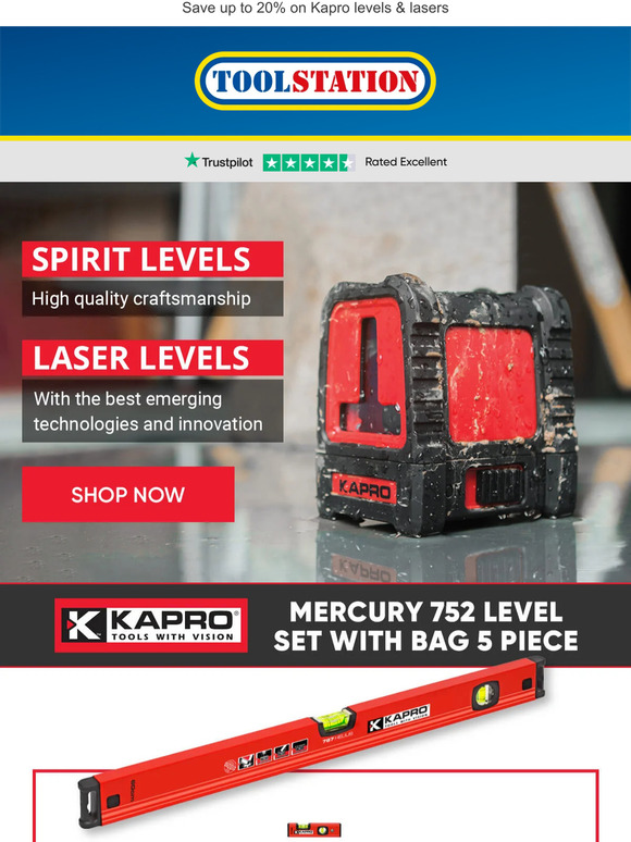 Kapro Tools with vision Milled