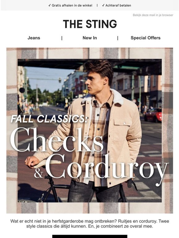 Fall classics: checks & corduroy