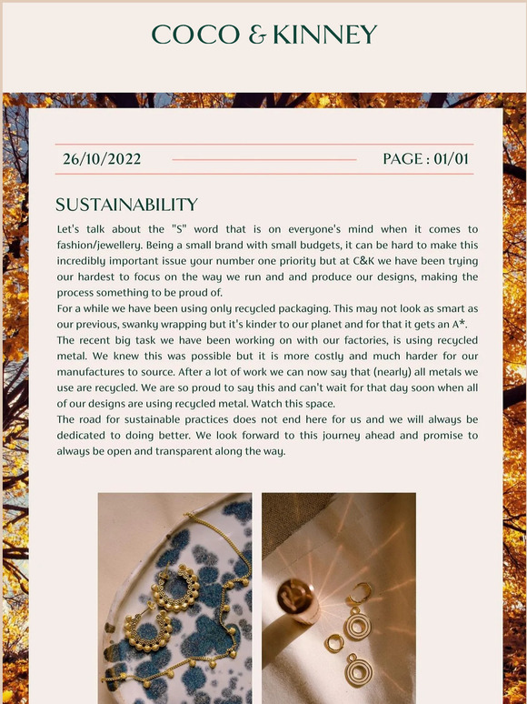 It's all about using recycled metals