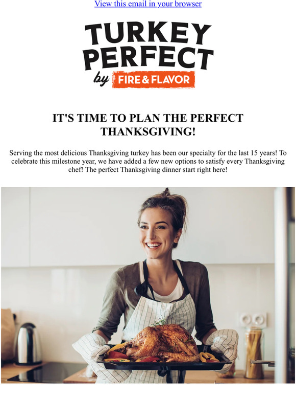 The PERFECT Turkey Starts Here!