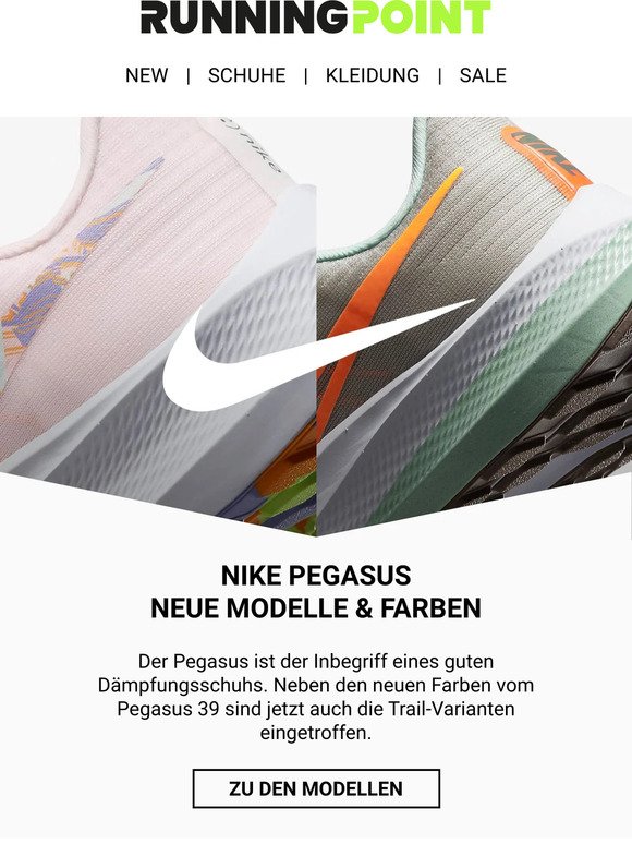 Nike Pegasus: neue Modelle & Farben