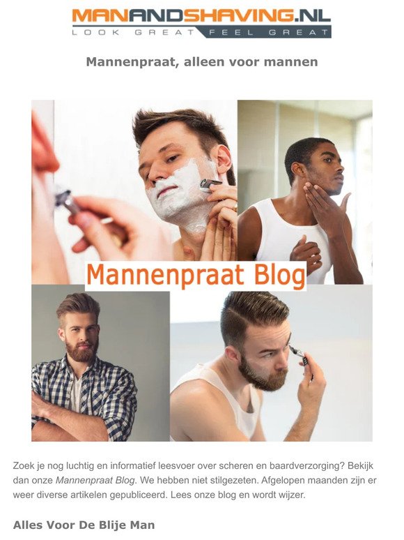 Mannenpraat blog van Manandshaving.nl/be 😀