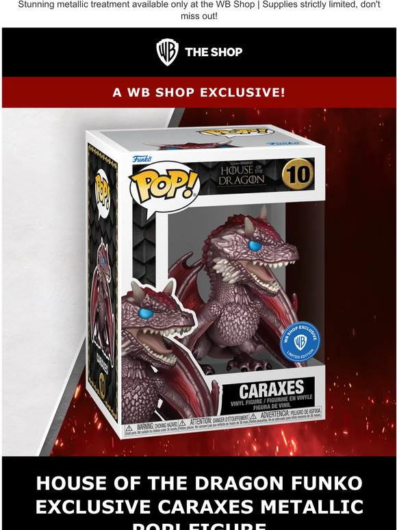 WBShop.com: Don't Miss The Exclusive House Of The Dragon Caraxes Funko ...