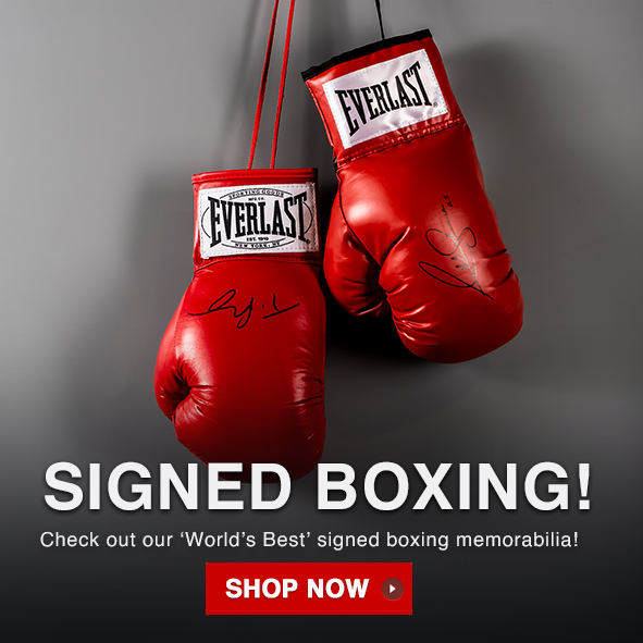 A1 Sporting Memorabilia The 'World's Best' Boxing Memorabilia Range