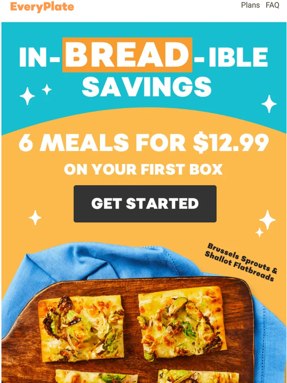 EveryPlate Let's get this (flat) bread🍞 6 meals for 12.99 Milled