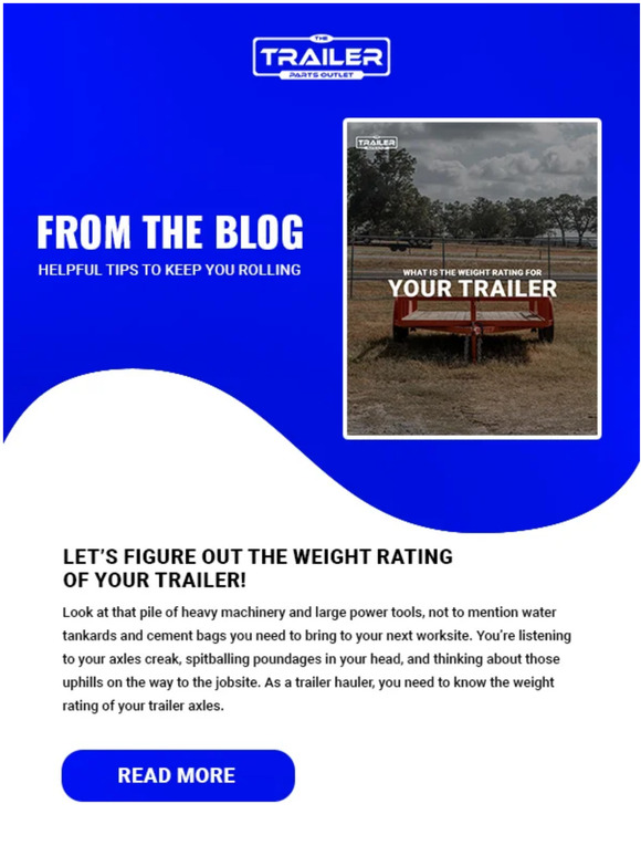 The Trailer Parts Outlet How To Figure Out The Weight Rating Of Your