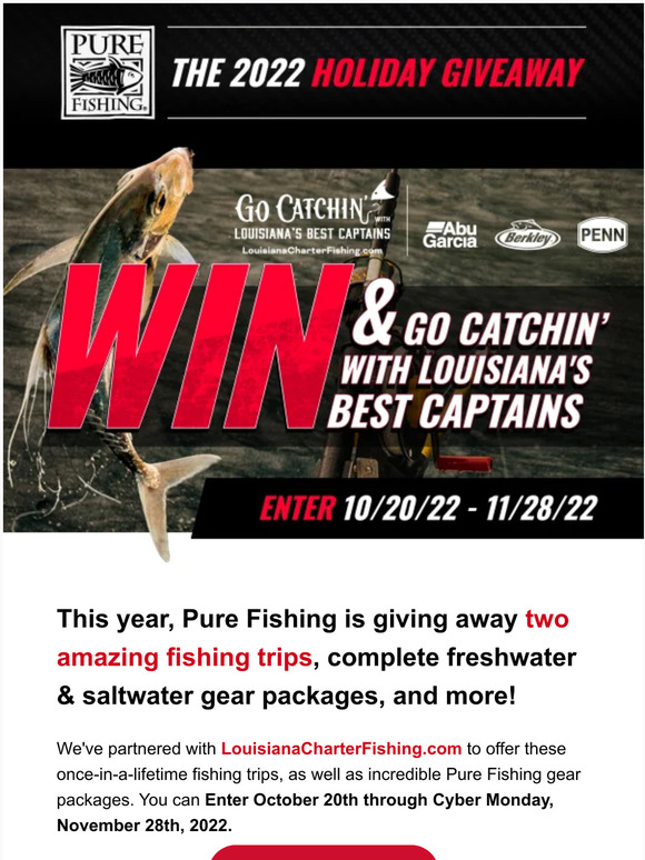 Pure Fishing The Pure Fishing 2022 Holiday Giveaway Is On Now! Milled