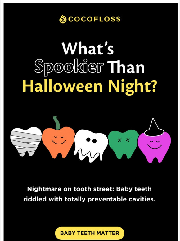 Cocofloss Rotting baby teeth are scary! 😱 Milled