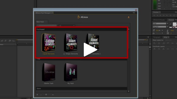 How to install and activate a package at AEJuice